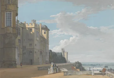 Die Nordterrasse, Windsor Castle, Blick nach Westen